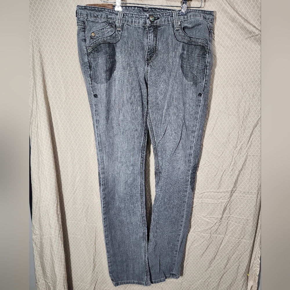 Y2K House of Dereon Gray Denim Women's Jeans 34×34